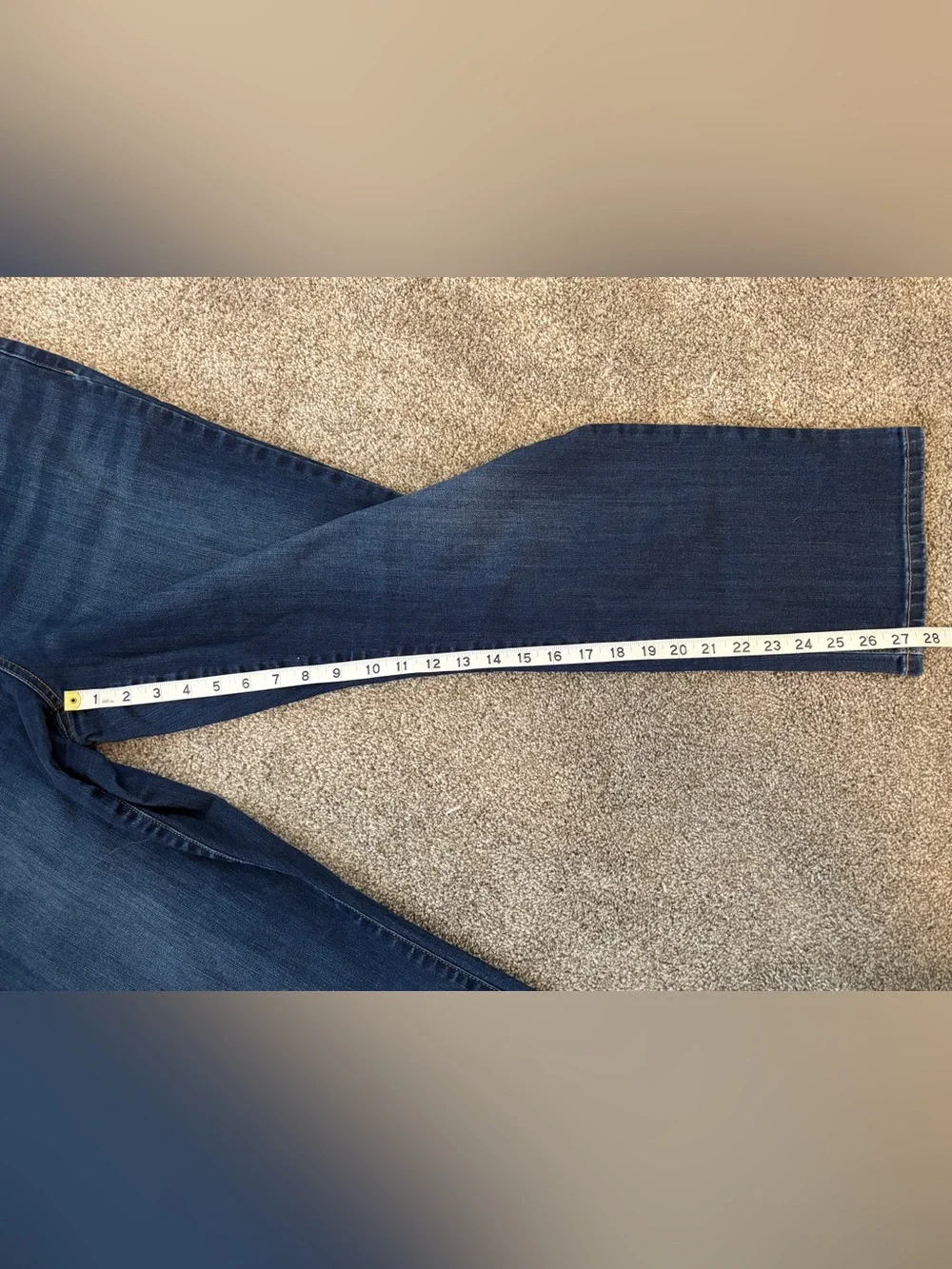 St John’s Bay Women’s Dark Blue Women's Straight-Leg Jeans Size 18 Short - Picture 6 of 7